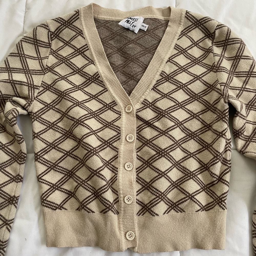 Princess Polly Plaid Cardigan